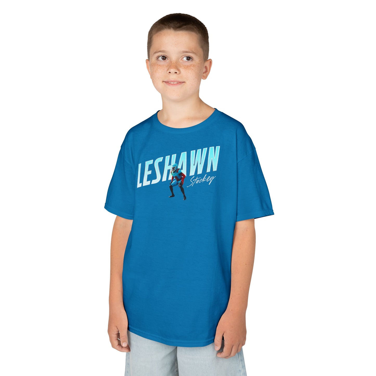 Leshawn Stuckey Cursive Combo Colored Kids Tee