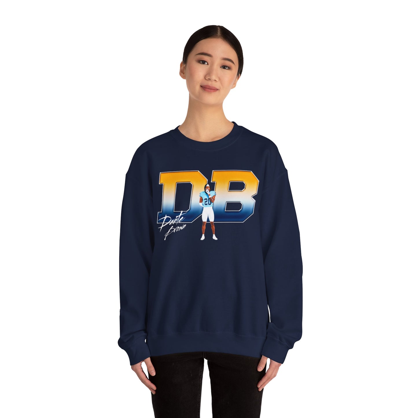 Dante Brown Big Initials Crewneck Sweatshirt