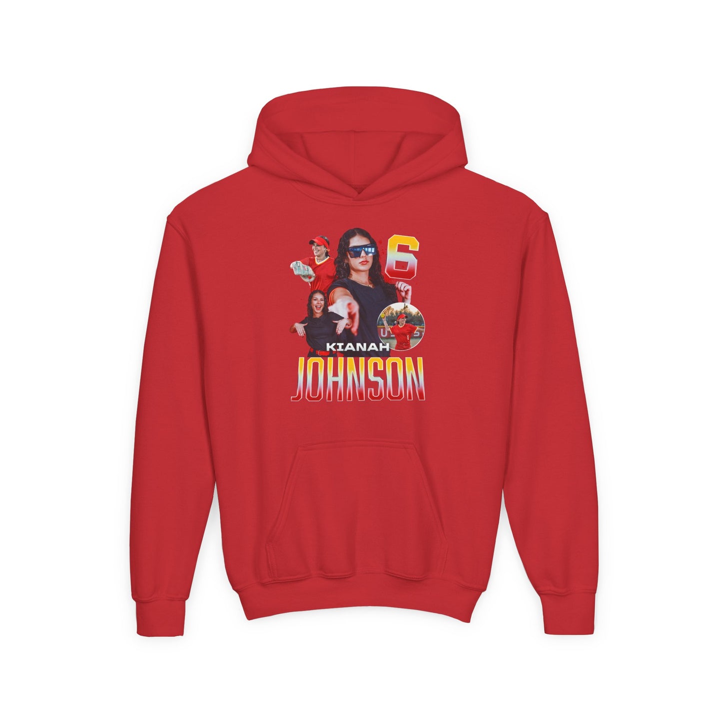 Kianah Johnson Name & Number Ombre Kids Hoodie