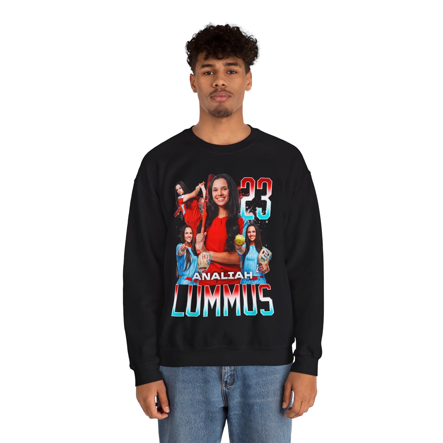 Analiah Lummus Name & Number Ombre Crewneck Sweatshirt