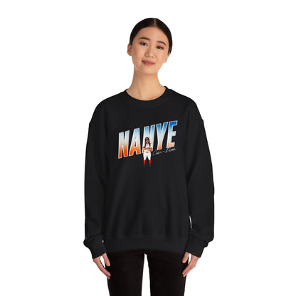 Nanye Cain Dixon Cursive Combo Crewneck Sweatshirt
