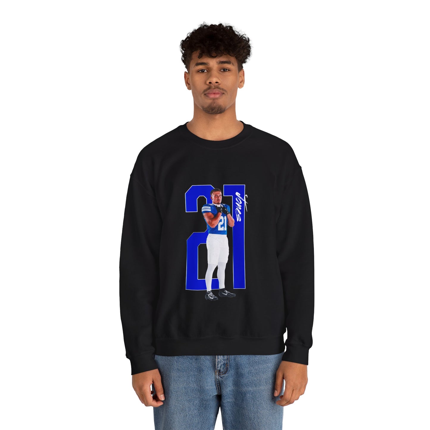 Ashton Jones Player Icon Number Crewneck Sweatshirt