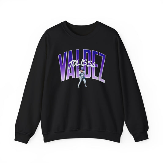 Jolissa Valdez Curved Combo Colored Crewneck Sweatshirt