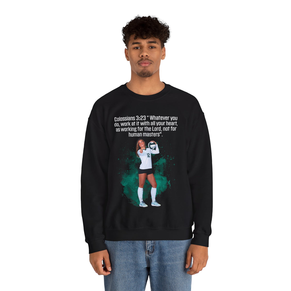 Isabela Haggard Athlete Quote Crewneck Sweatshirt