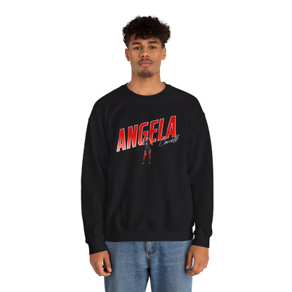 Angela Carroll Cursive Combo Colored Crewneck Sweatshirt