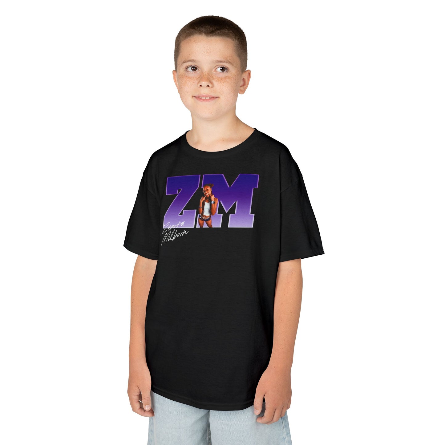 Zearra Milburn Big Initials Kids Tee