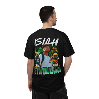 Isiah Stromain Logo Front & Back Premium Tee