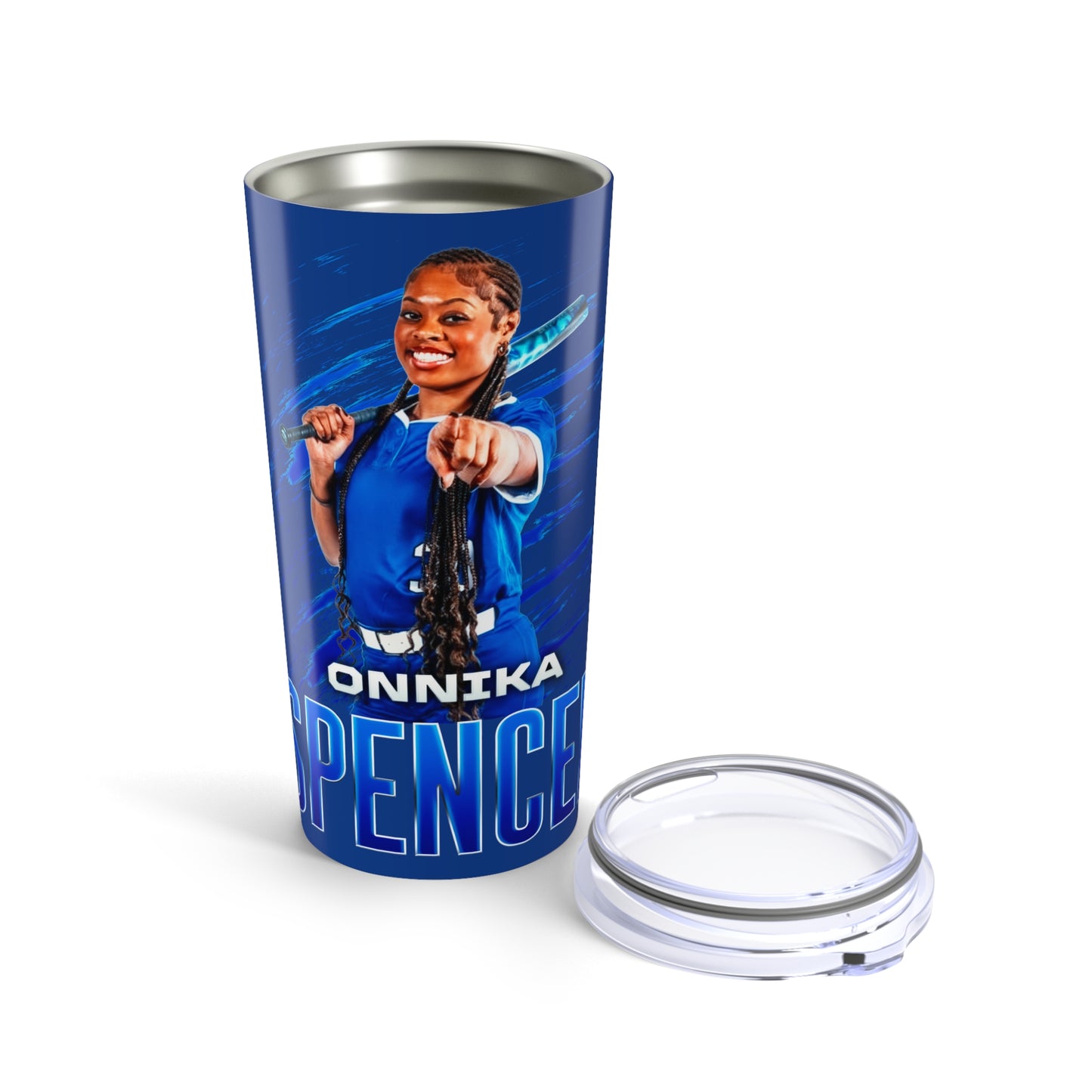 Onnika Spencer Name And Number Ombre 20oz Tumbler