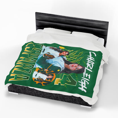 Charleigh Esparza White & Colored Combo 60"-80" Plush Blanket