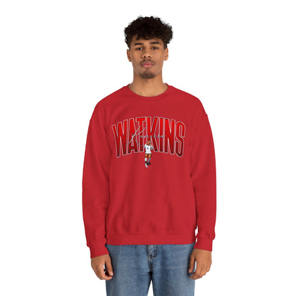 Kamiera Watkins Curved Combo Colored Crewneck Sweatshirt