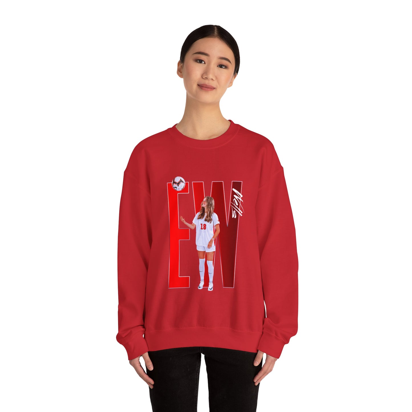 Erika Wells Player Icon Initals Crewneck Sweatshirt
