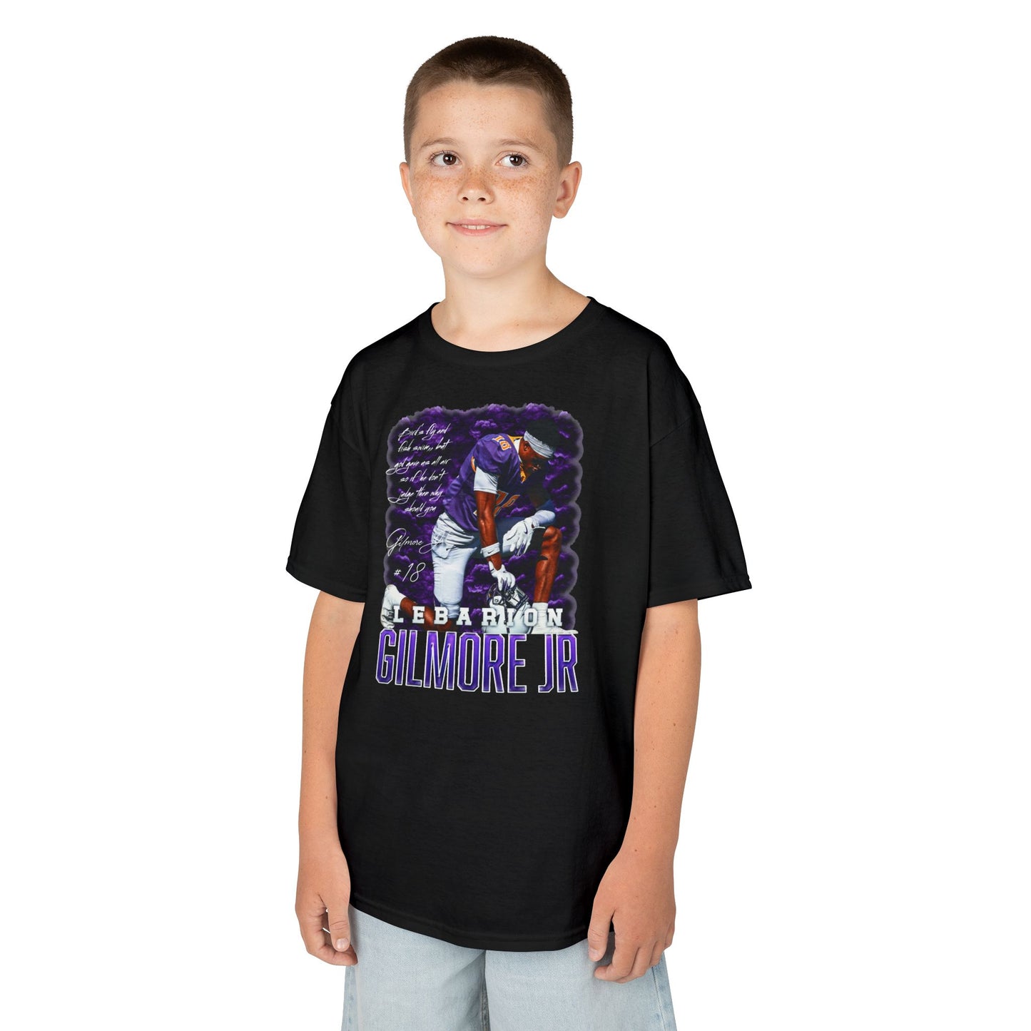 Lebarion Gilmore Jr. Featured Quote Kids Tee