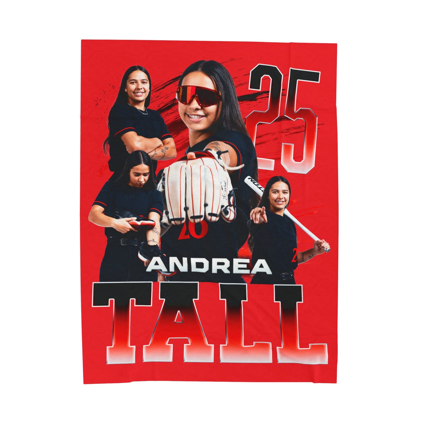 Andrea Tall 60"-80" Plush Blanket