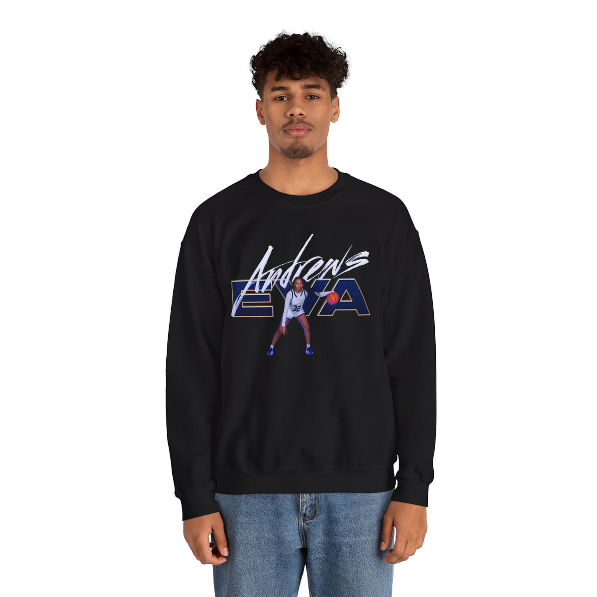 Eva Andrews Star Player Crewneck Sweatshirt