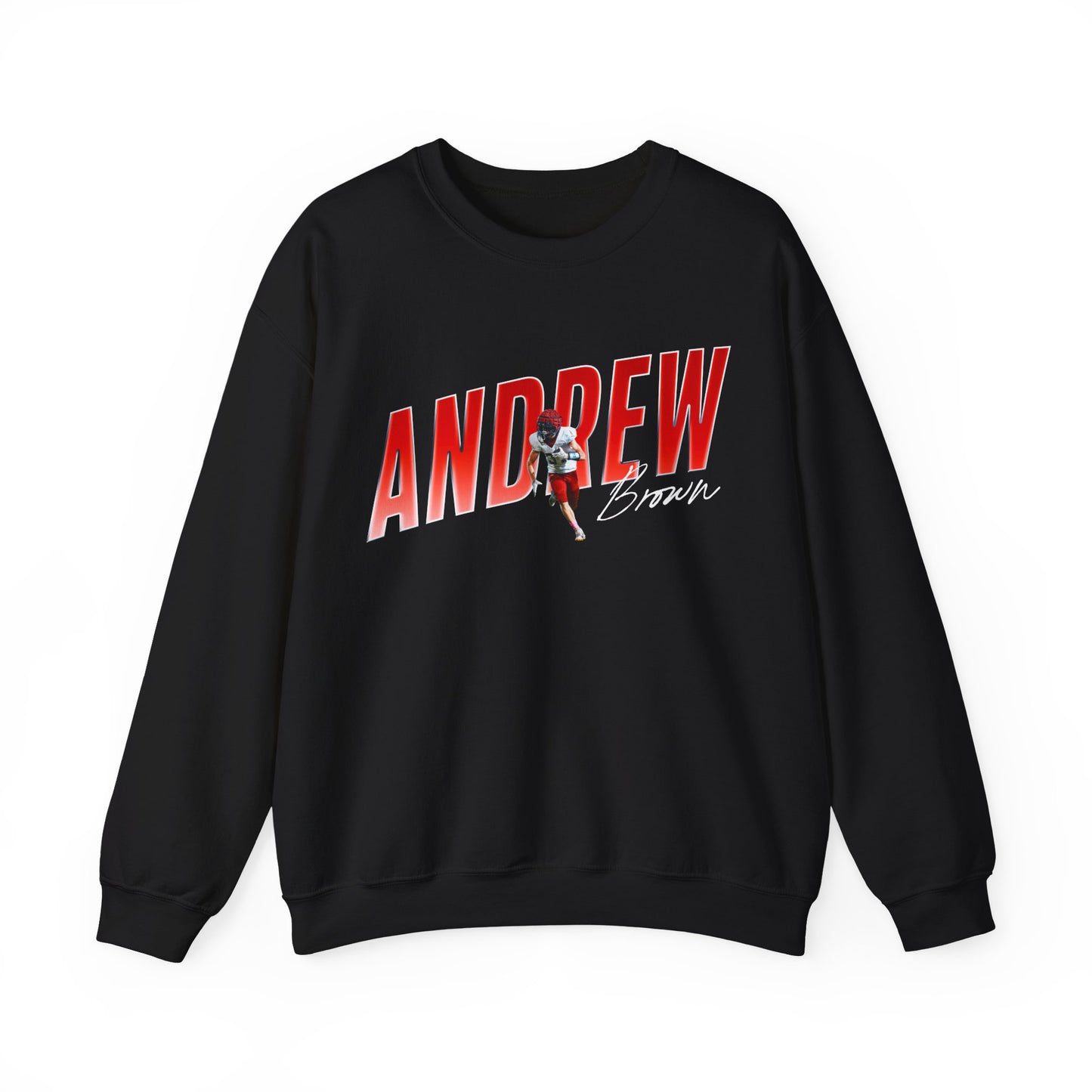 Andrew Brown Cursive Color Combo Crewneck Sweatshirt