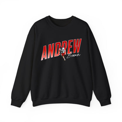 Andrew Brown Cursive Color Combo Crewneck Sweatshirt