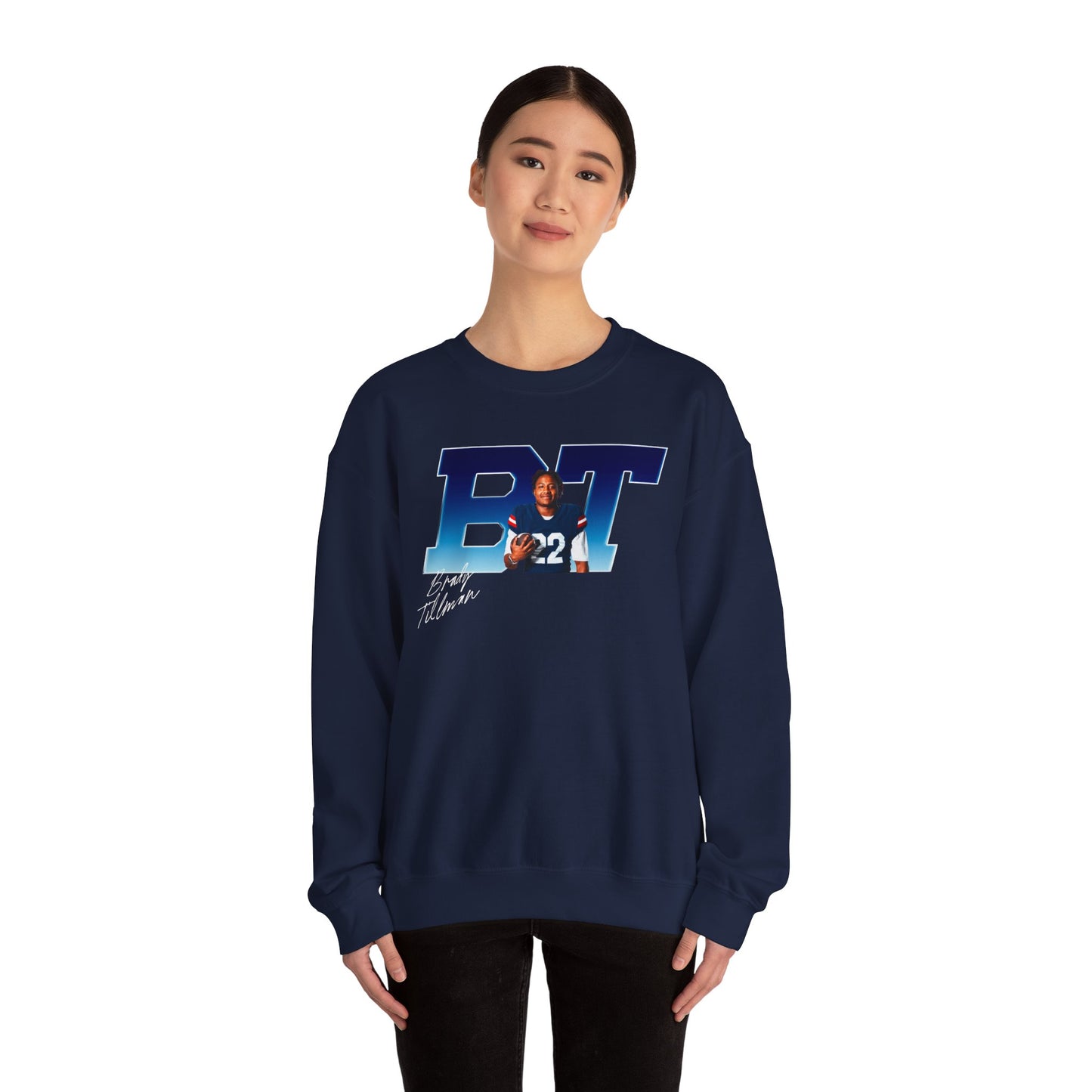 Brady Tillman Big Initials Colored Crewneck Sweatshirt
