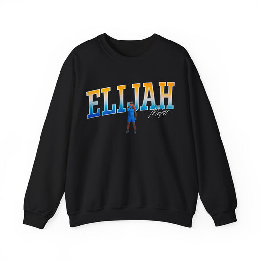 Elijah Major Cursive Combo Crewneck Sweatshirt