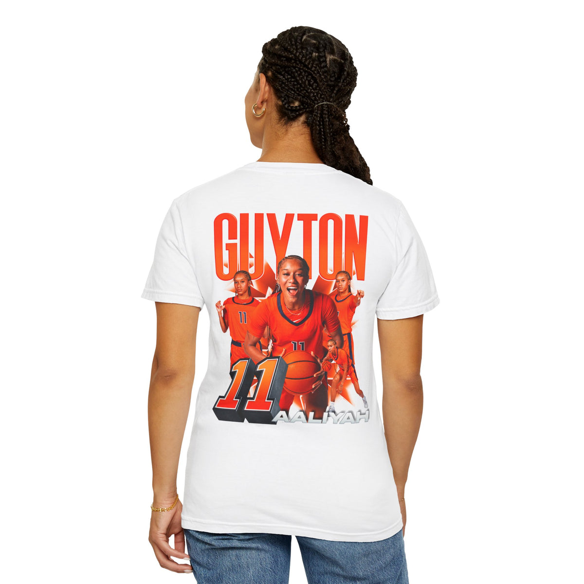 Aaliyah Guyton Logo Front & Back Premium Tee
