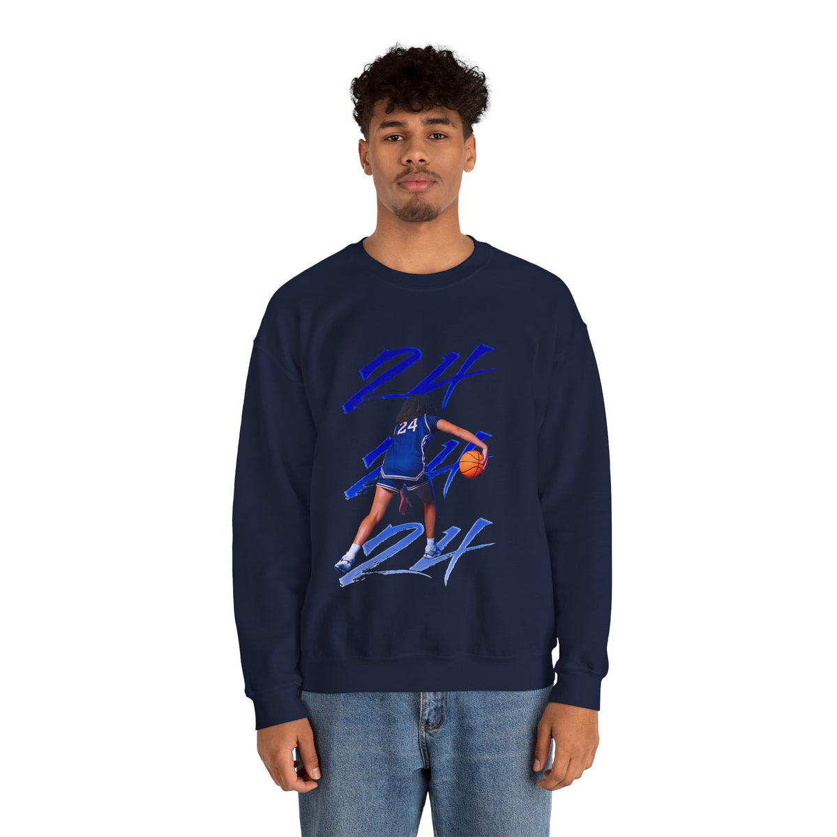Kadynce Couture Number Scribble Crewneck Sweatshirt