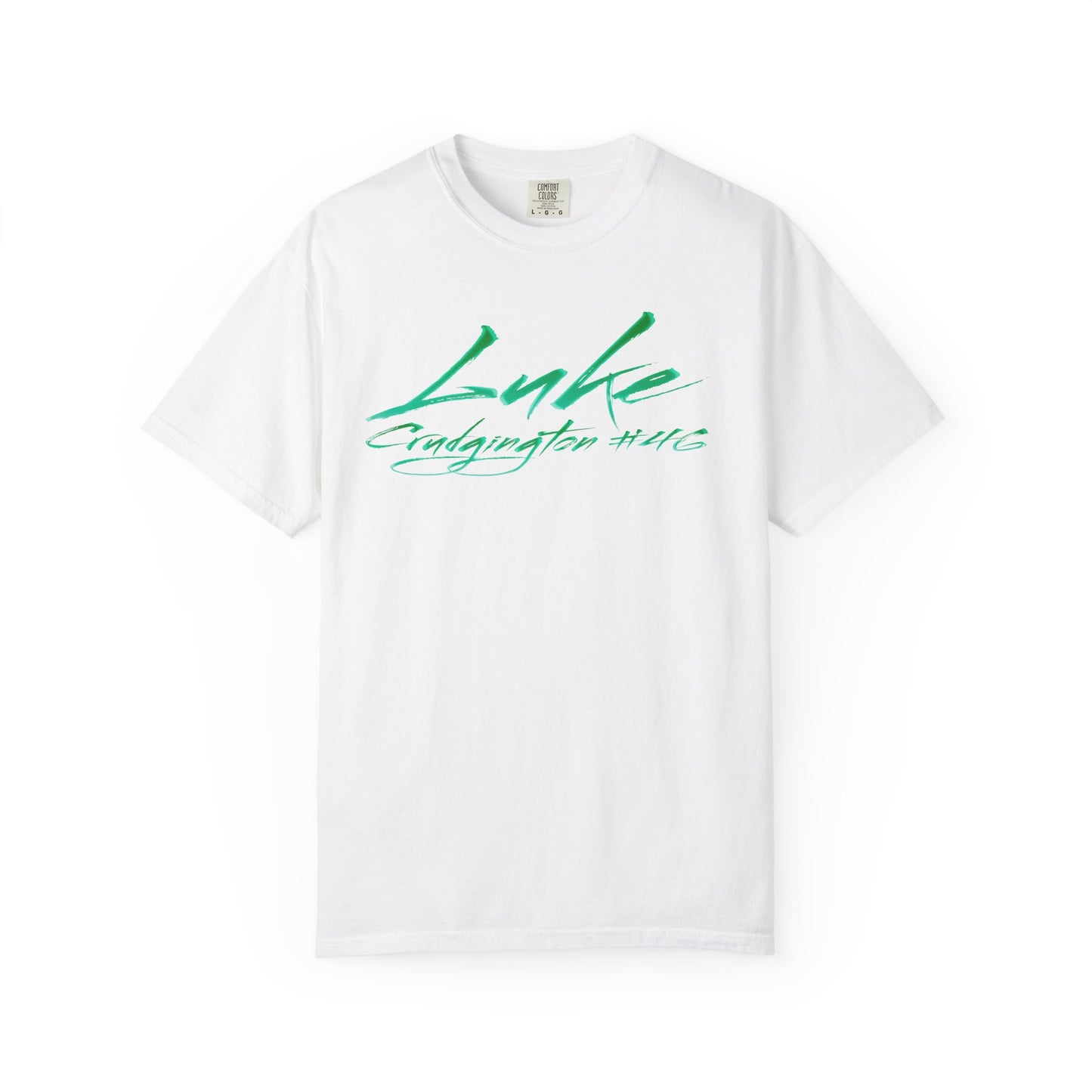 Luke Crudgington Cursive Name & Number Premium Tee