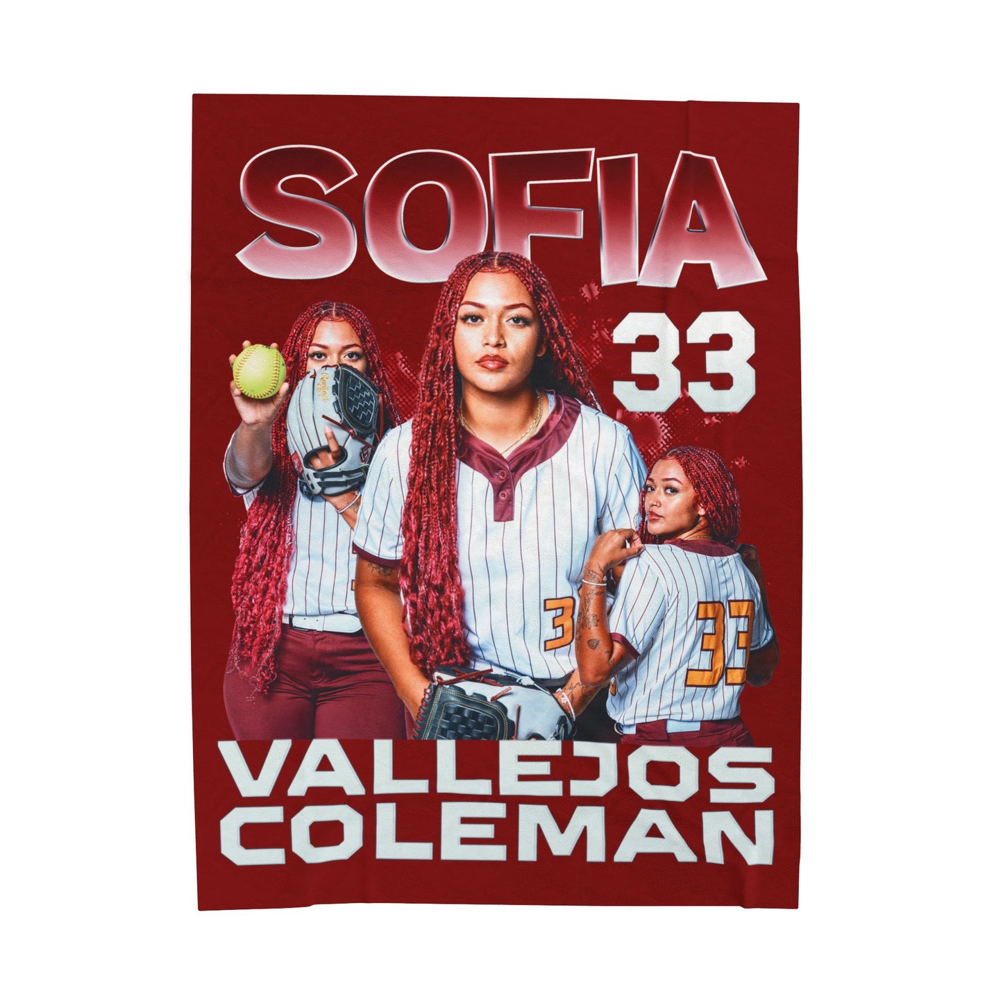 Sofia Vallejos-Coleman 60"-80" Plush Blanket