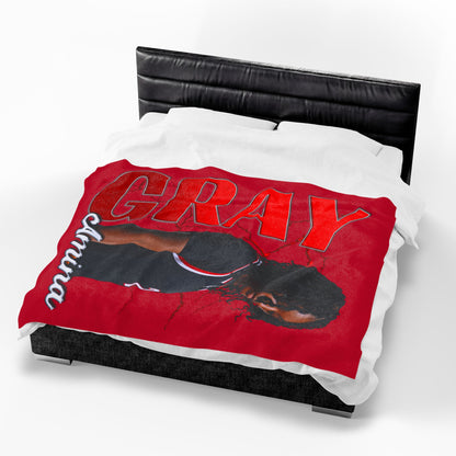 Amina Gray 60"-80" Plush Blanket
