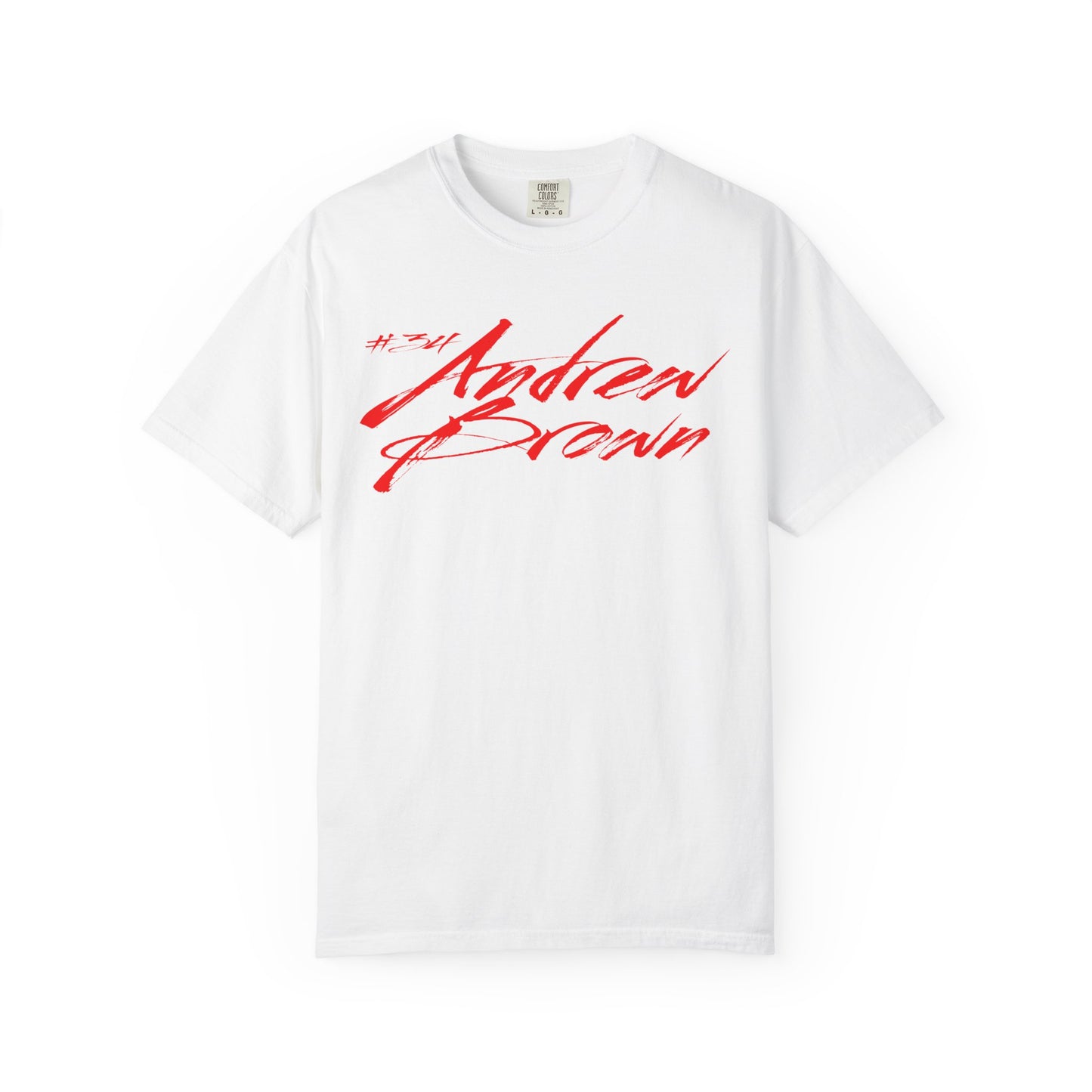 Andrew Brown Cursive Name & Number Premium Tee