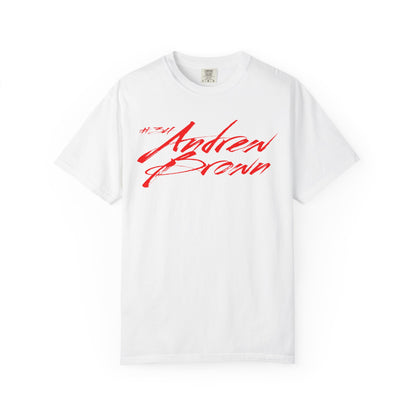 Andrew Brown Cursive Name & Number Premium Tee