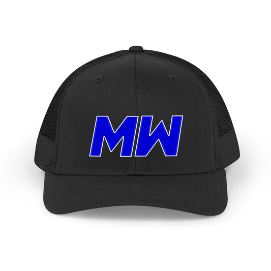 Malik White Logo Trucker Hat