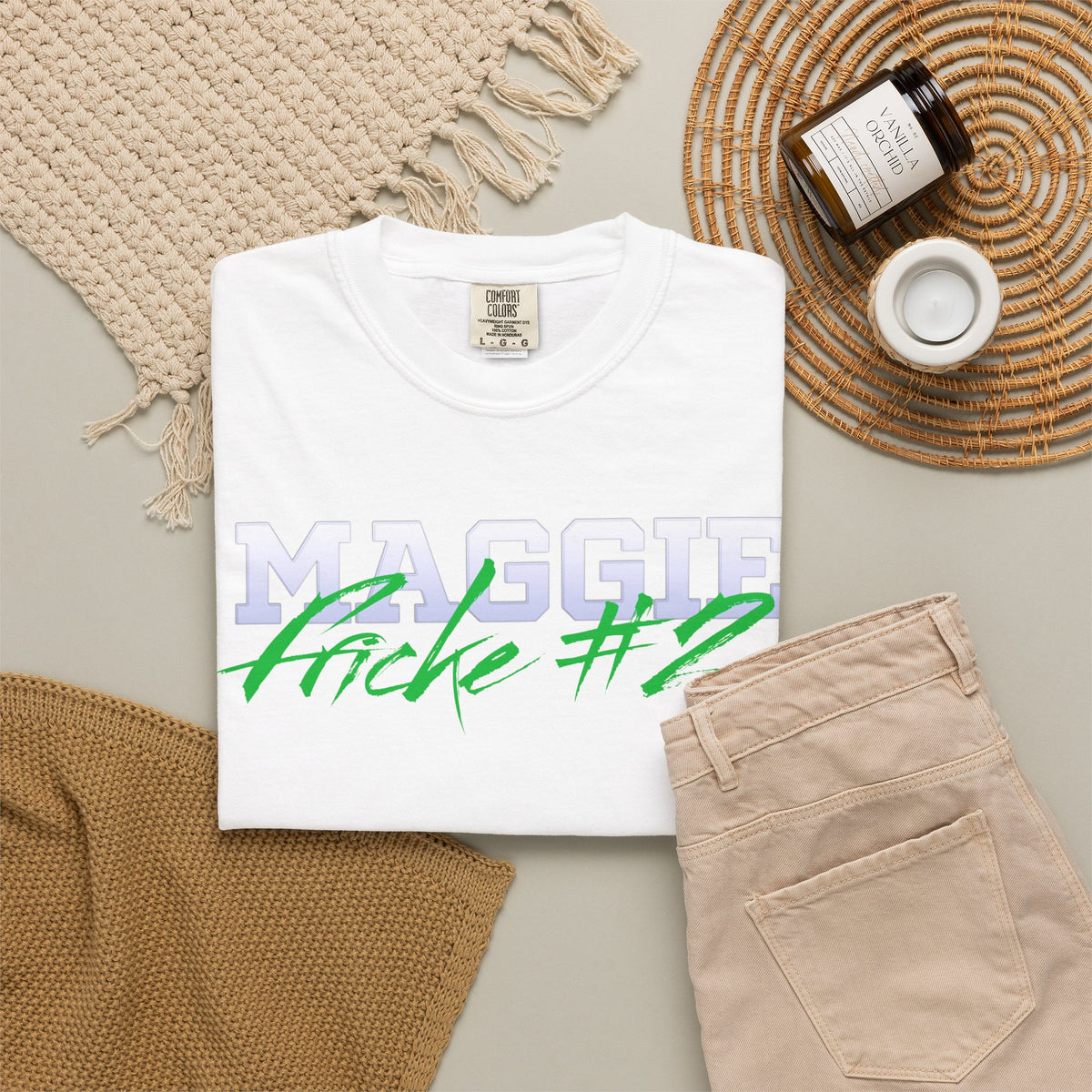 Maggie Fricke Cursive Name & Number Premium Tee