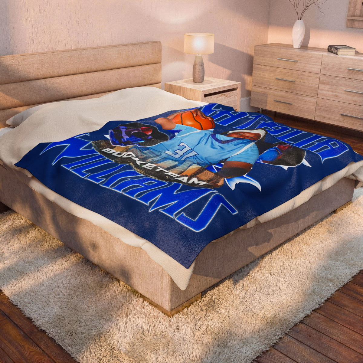Natalia Williams 60"-80" Plush Blanket