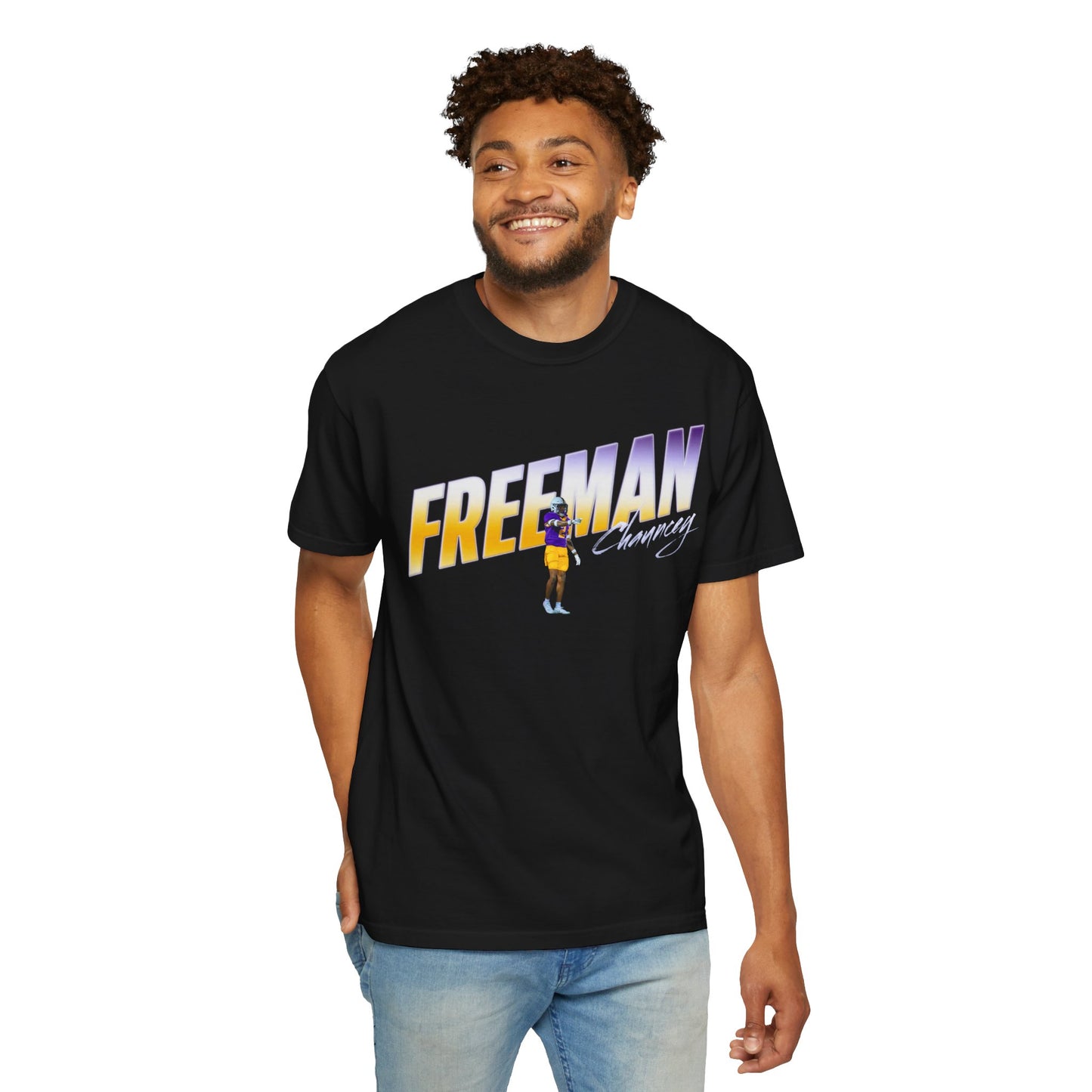 Chauncey Freeman Cursive Combo Colored Premium Tee