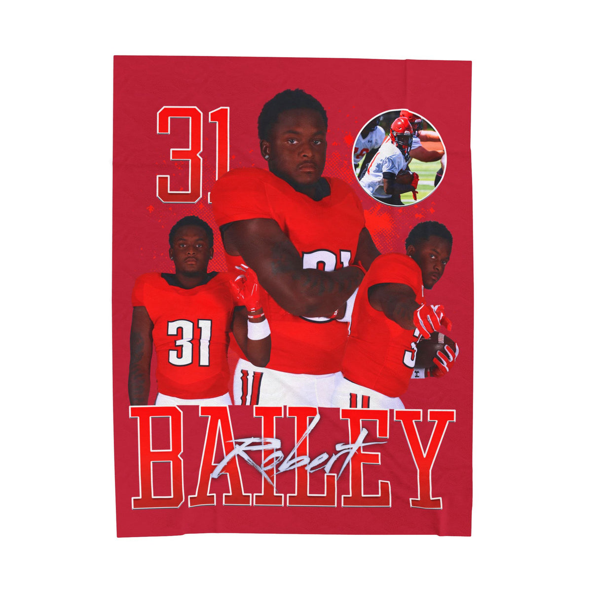 Robert Bailey 60"-80" Plush Blanket