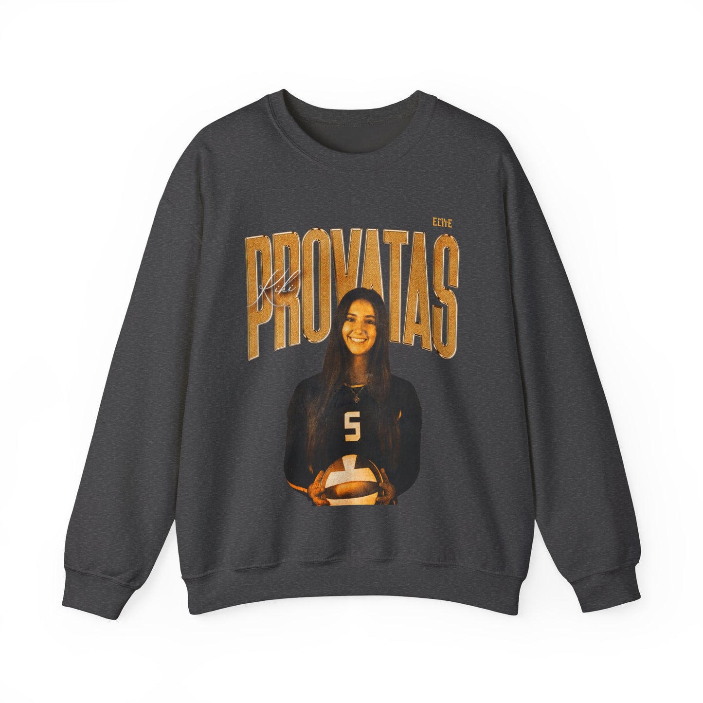 Kiki Provatas Faded Glory Crewneck Sweatshirt