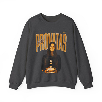 Kiki Provatas Faded Glory Crewneck Sweatshirt