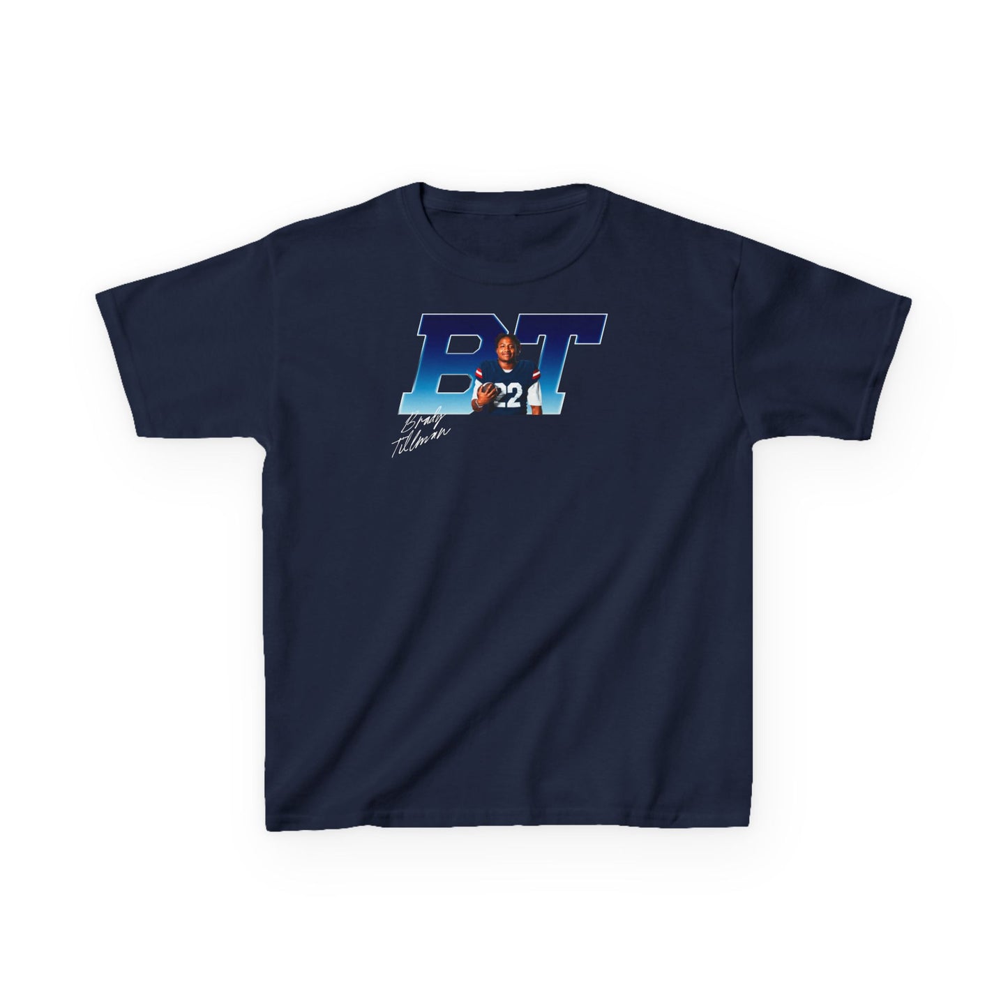 Brady Tillman Big Initials Colored Kids Tee