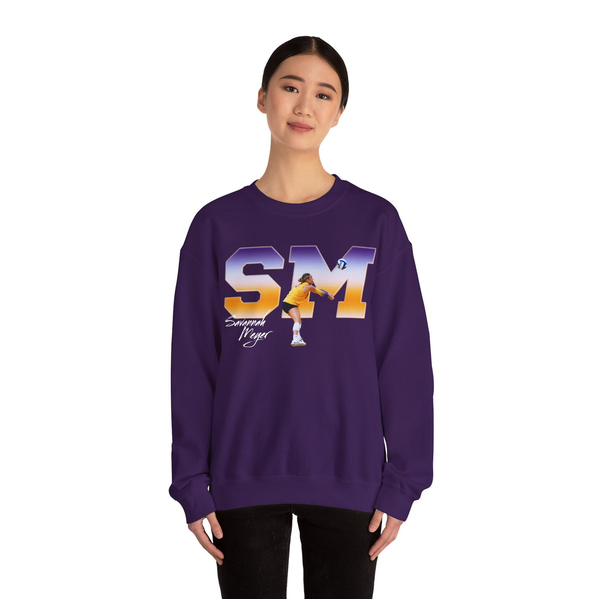 Savannah Meyer Big Initials Crewneck Sweatshirt