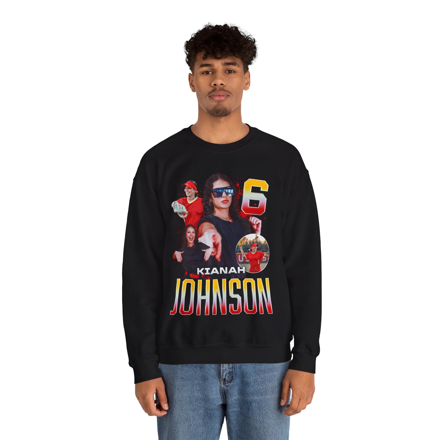 Kianah Johnson Name & Number Ombre Crewneck Sweatshirt