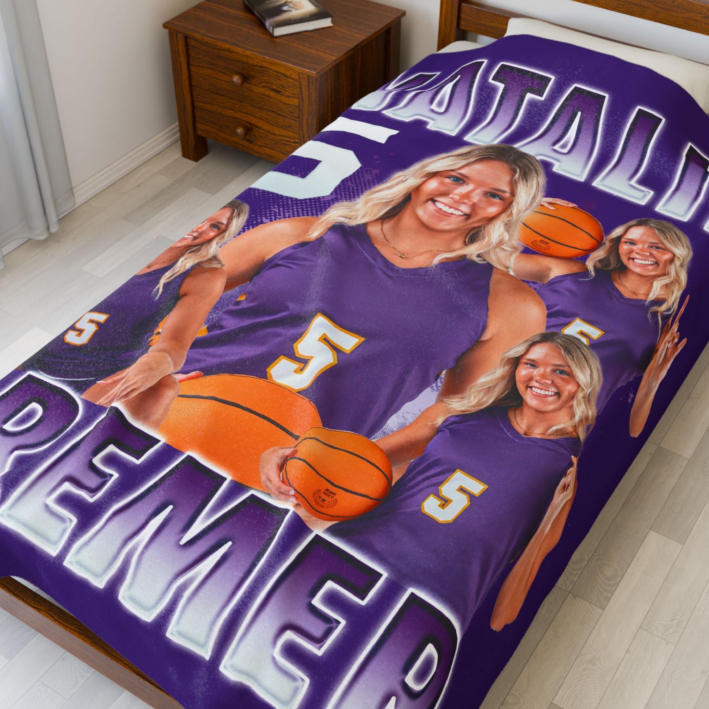 Natalie Bremer 60"-80" Plush Blanket