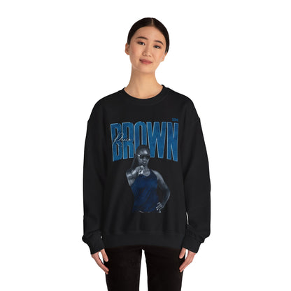 Rania Brown Faded Glory Crewneck Sweatshirt