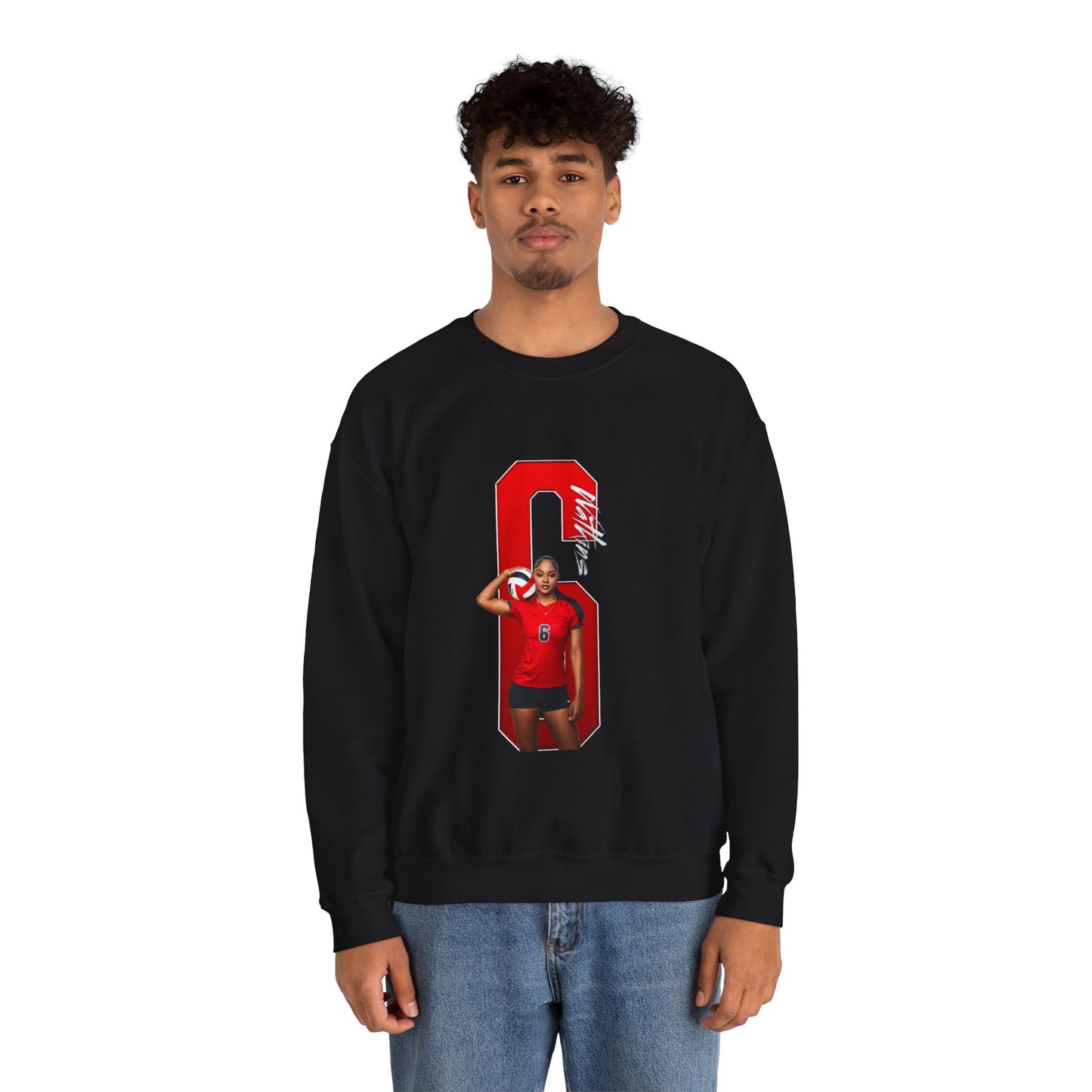 Kamiera Watkins Player Icon Number Crewneck Sweatshirt