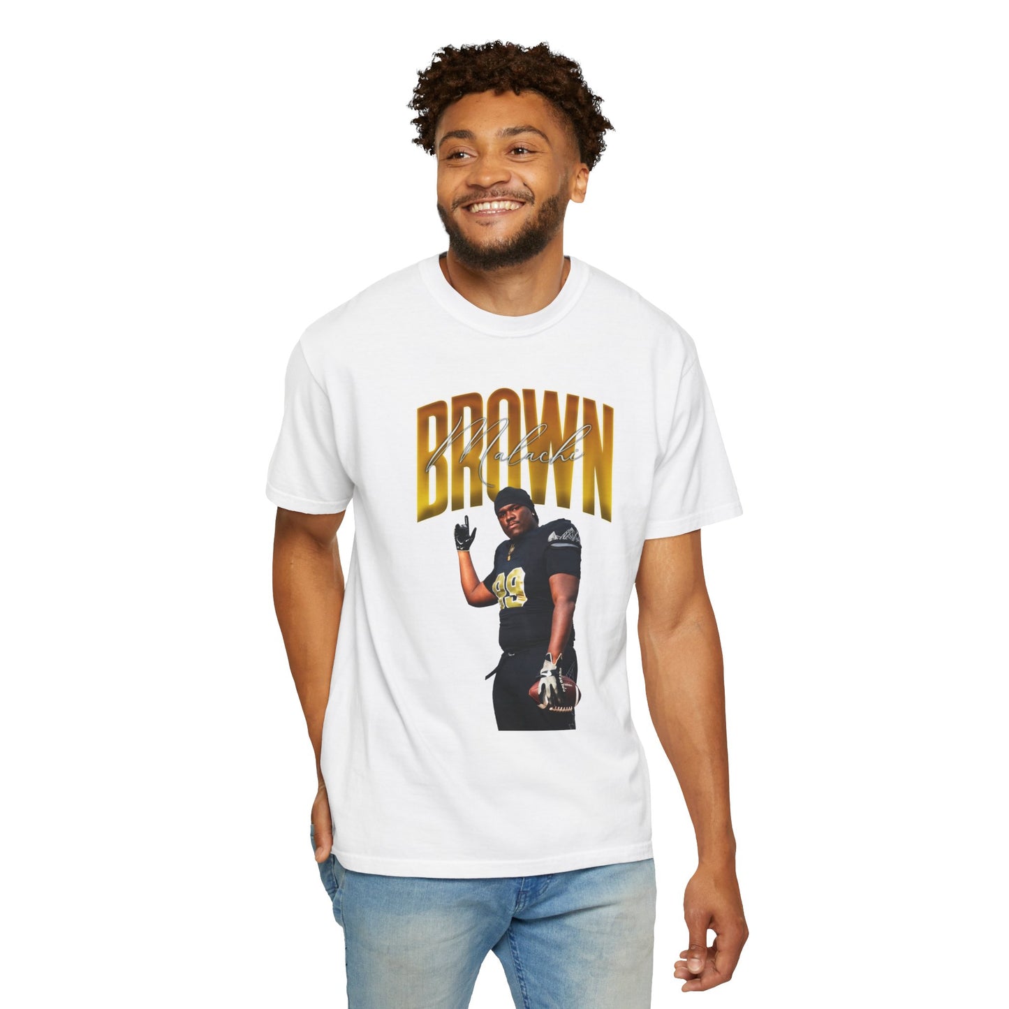 Malachi Brown Curved Combo Premium Tee