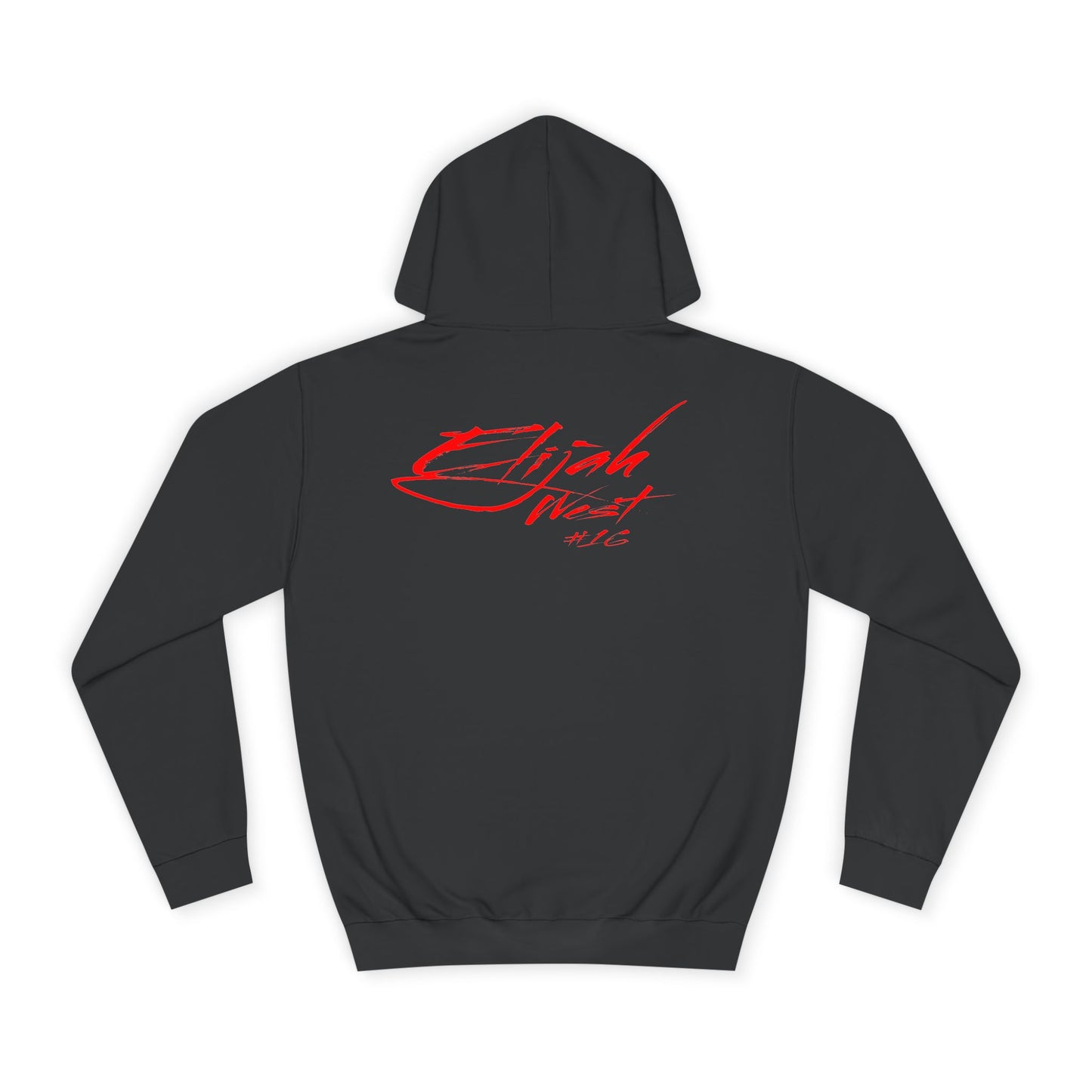 Elijah West Cursive Name & Number Premium Hoodie
