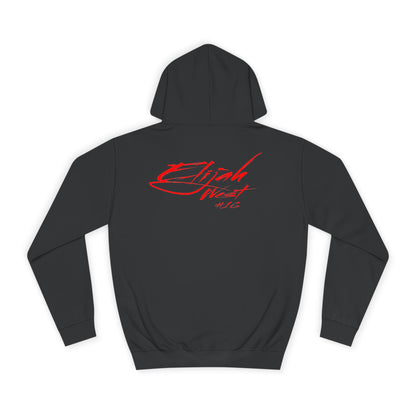 Elijah West Cursive Name & Number Premium Hoodie