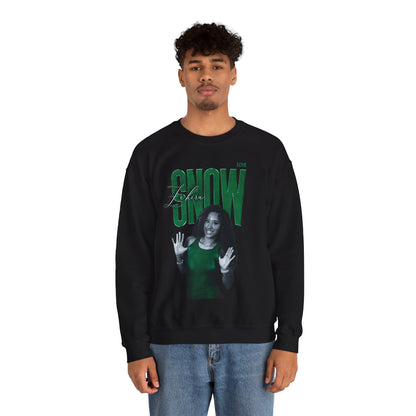 Ze'Kira Snow Faded Glory Crewneck Sweatshirt