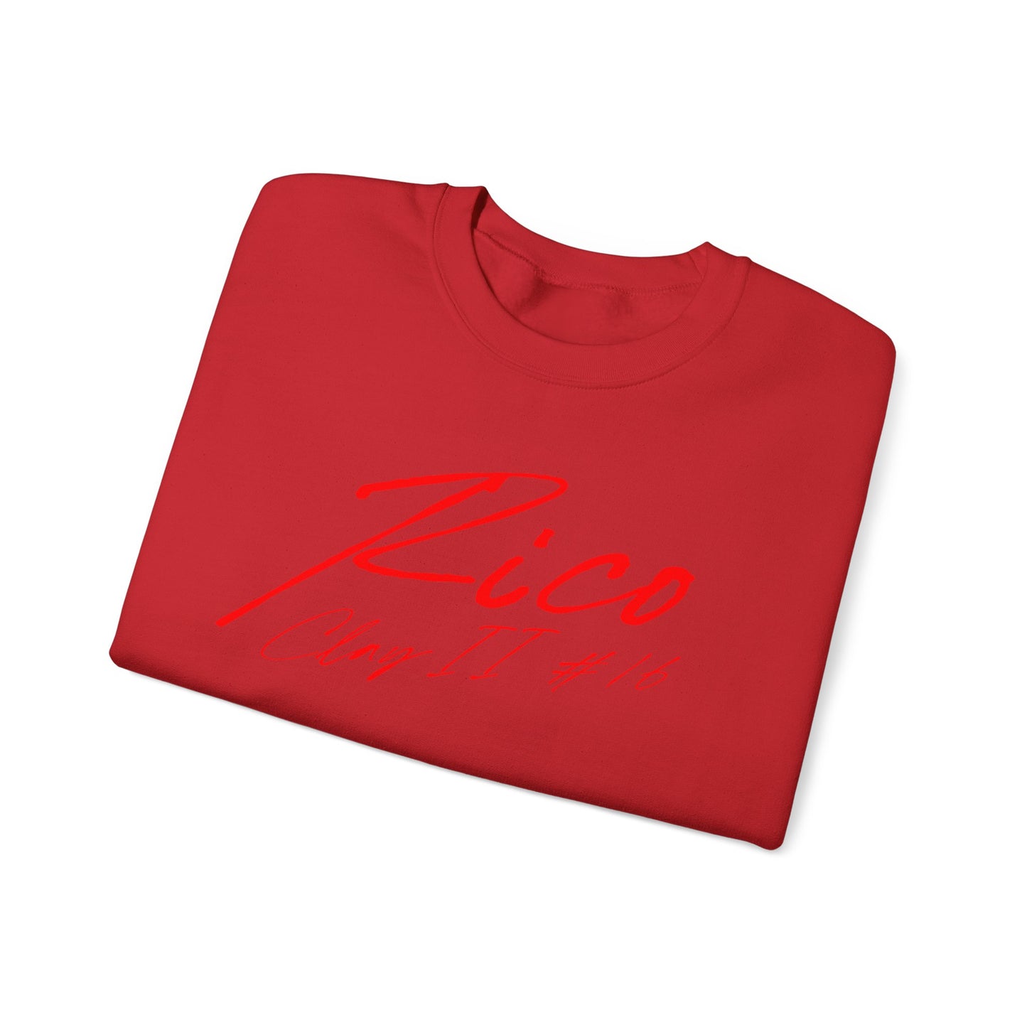 Rico Clay II Cursive Name & Number Crewneck Sweatshirt
