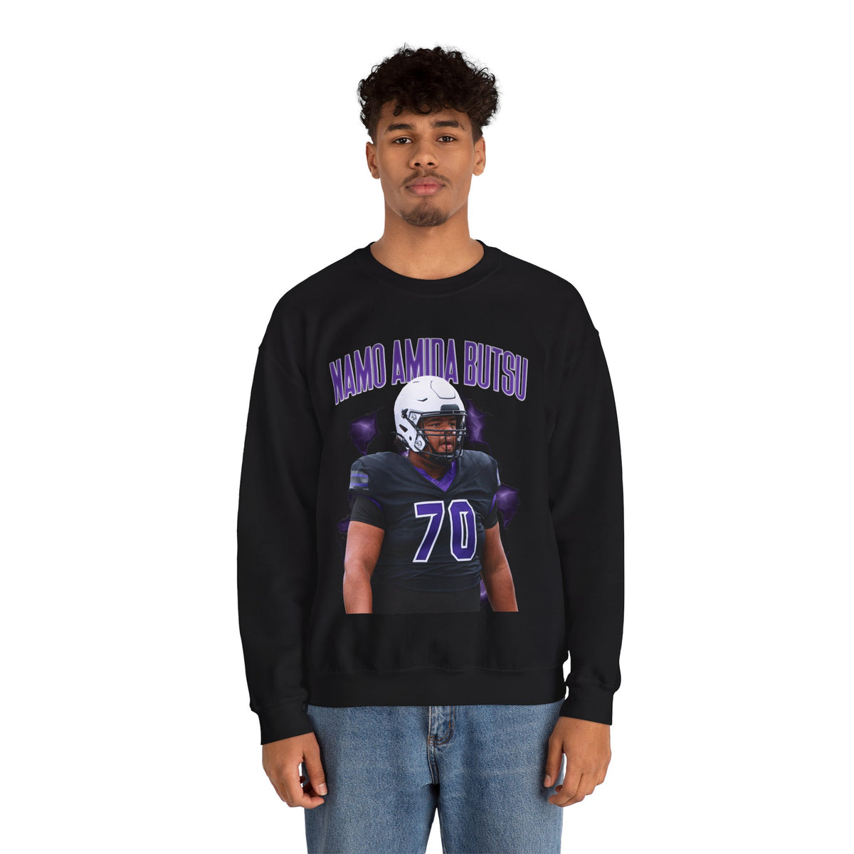Antonio Heath Athlete Quote Crewneck Sweatshirt