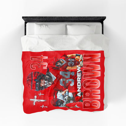 Andrew Brown 60"-80" Plush Blanket