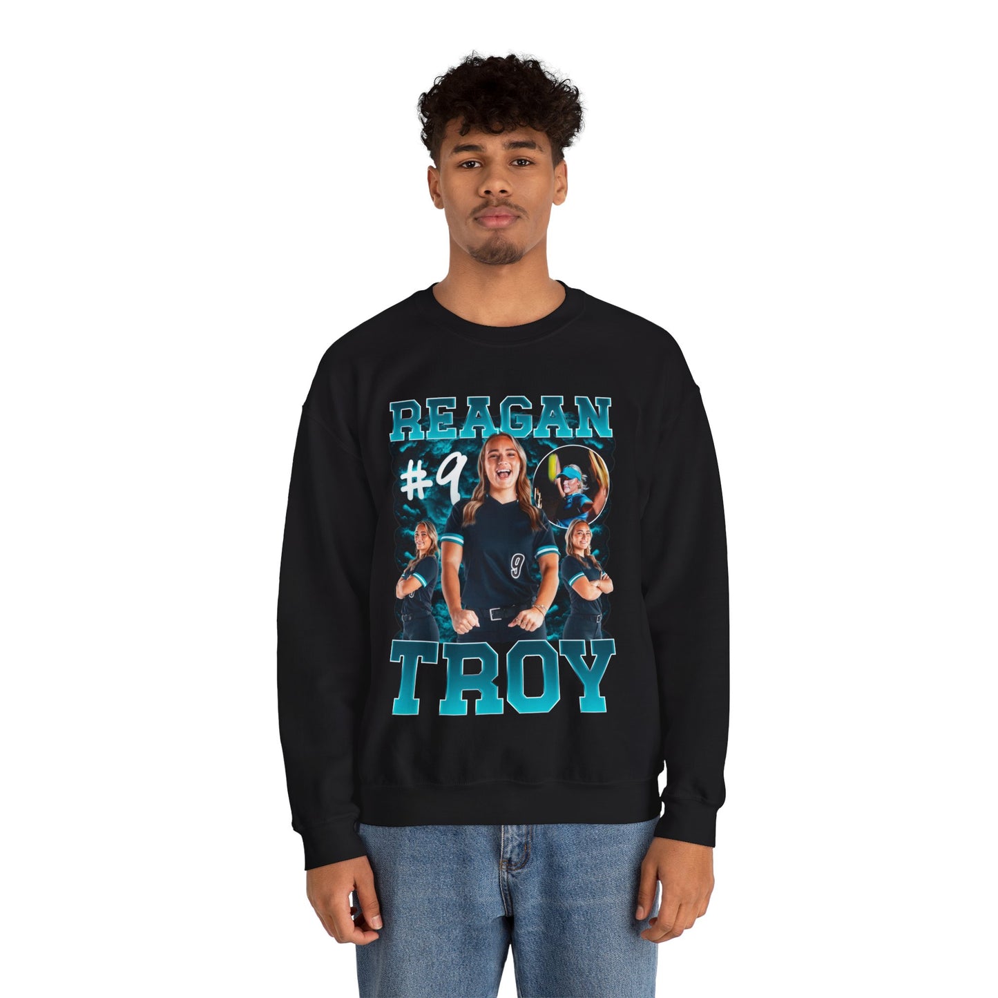 Reagan Troy Single Color Combo Crewneck Sweatshirt